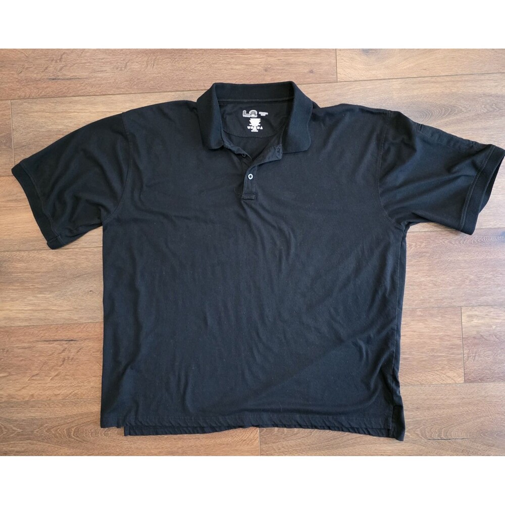 LA Police Gear Operator Tactical Polo Shirt Mens 3XL Black Short Sleeve LAPG